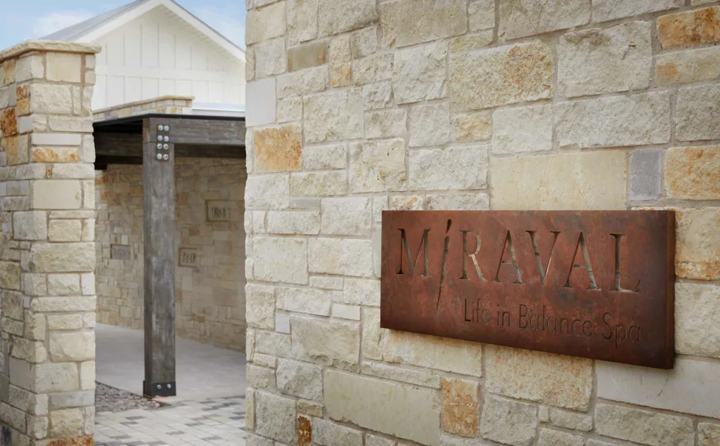Spa entrance at Miraval Austin